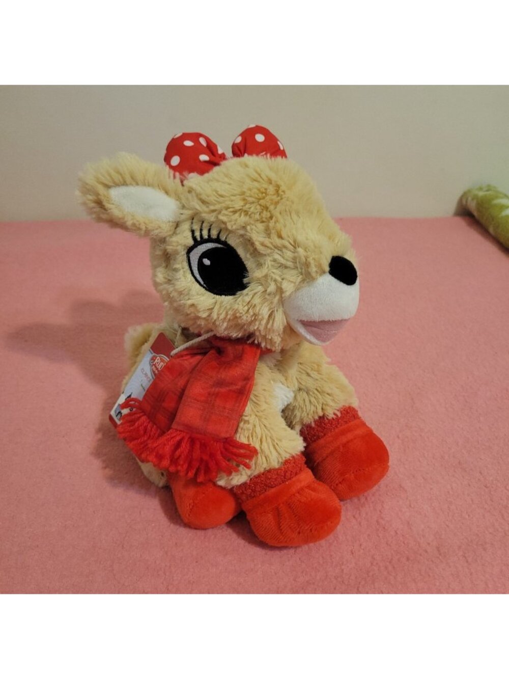 Rudolph The Red-Nosed Reindeer Clarice Weighted Plush With Scarf Lavender Scent